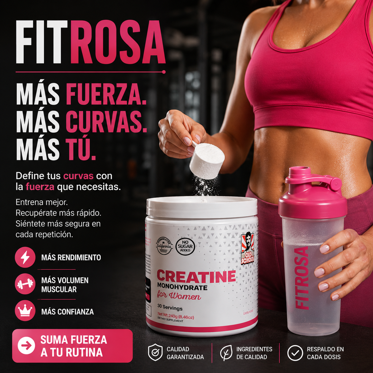 💪FitRosa™ | ¡Más Fuerza, Más Energía, Más Curvas!