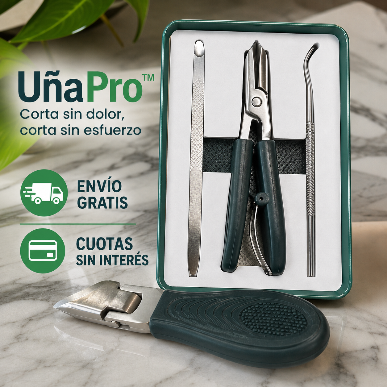 UñaPro™Tagline: Corta sin dolor, corta sin esfuerzo